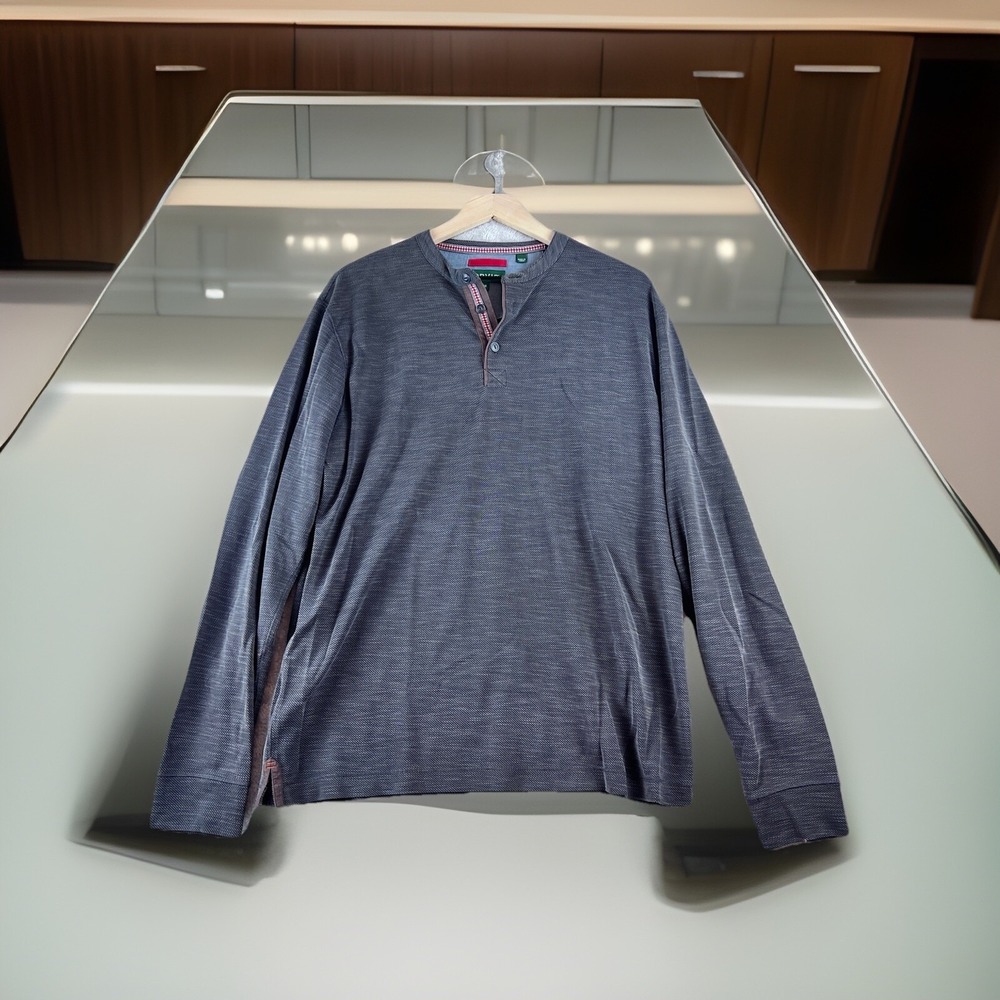 ORVIS‎ Long Sleeve Big Fork Henley Color Charcoal Size Medium.